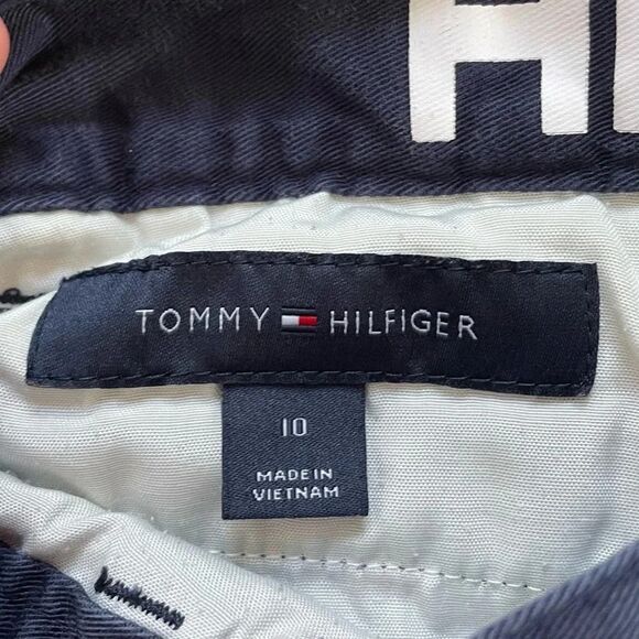 4/$25 Tommy Hilfiger Boys Navy Blue Uniform Chino Shorts Size 10 - Picture 6 of 9